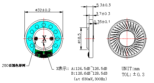 32mm Headphone Speaker Structure Diagram