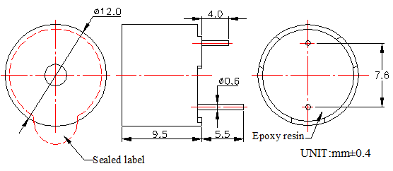 Схема работы активного магнитного зуммера MCW12095-12V-2300-F